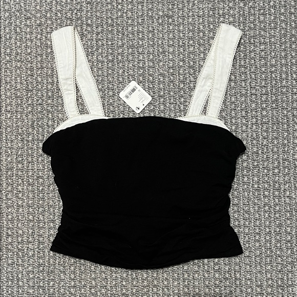 Free People Tops - Elegant Black and White Camisole by Free People